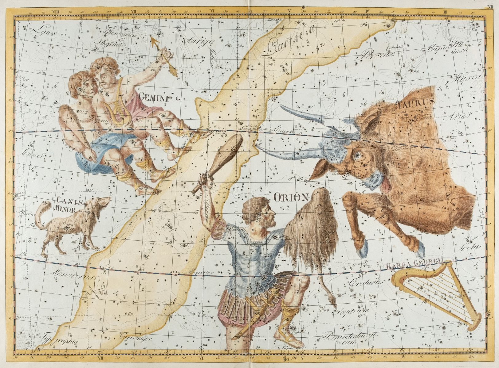 Celestial charts. Bode (Johann), Three charts, 1801