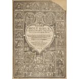 Bible [English]. The Holy Bible, London: Robert Barker and Assignes of John Bill, 1634