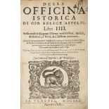 Astolfi (Giovanni Felice). Della Officina Istorica, Libri III, 3rd edition, Venice, 1622