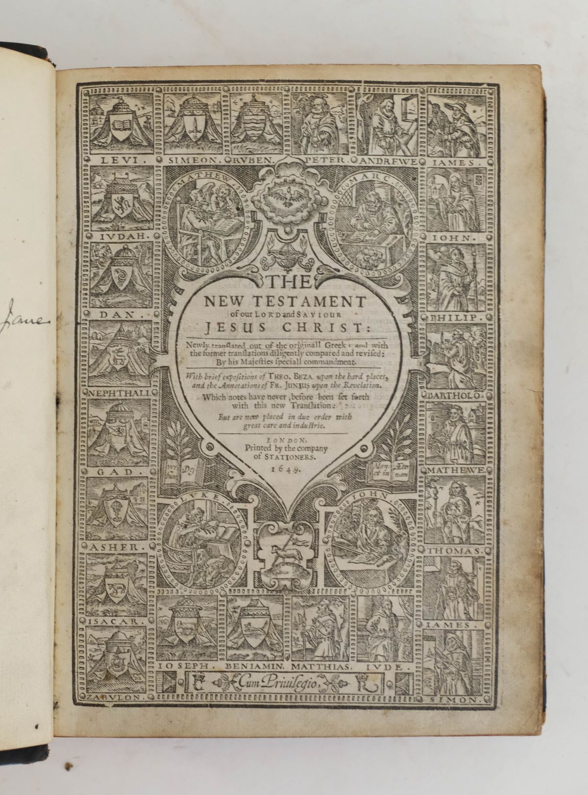 Bible [English]. [The Holy Bible..., London: Company of Stationers, 1649] - Image 4 of 8