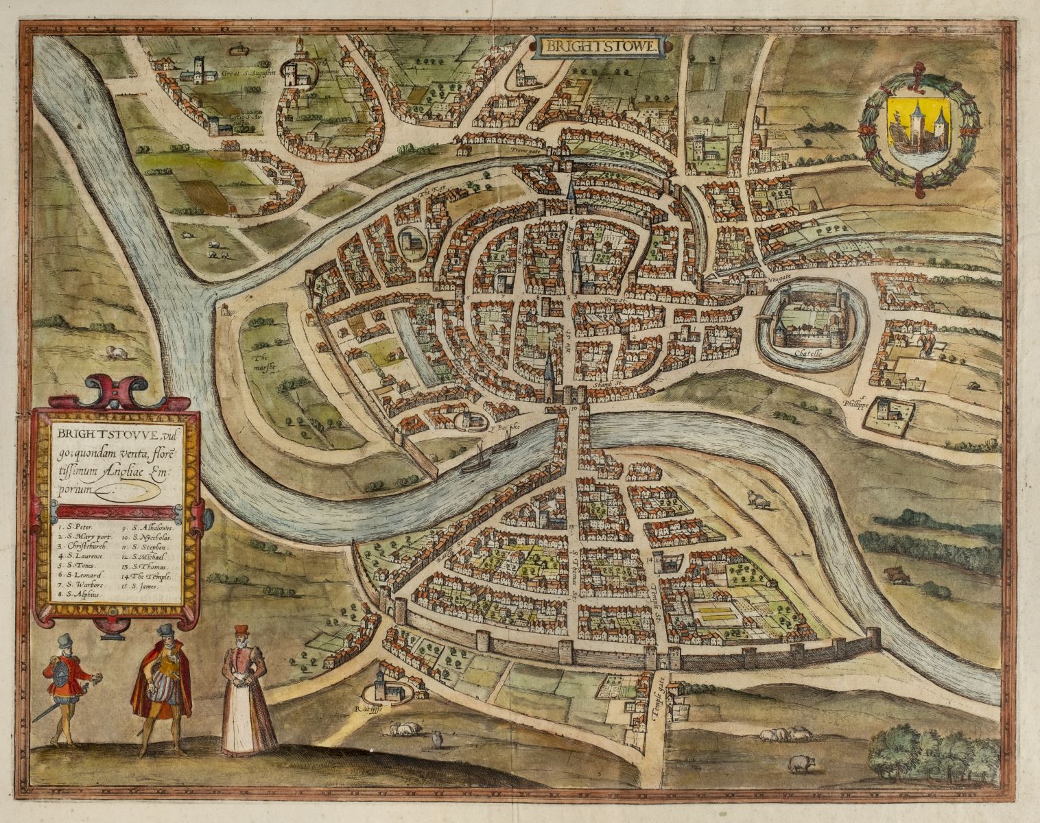 Bristol. Braun (Georg & Hogenberg Frans), Brightstowe [1581 or later]