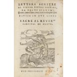 Aretino (Pietro). Lettere Scritte, 2 volumes, Venice, 1551-52