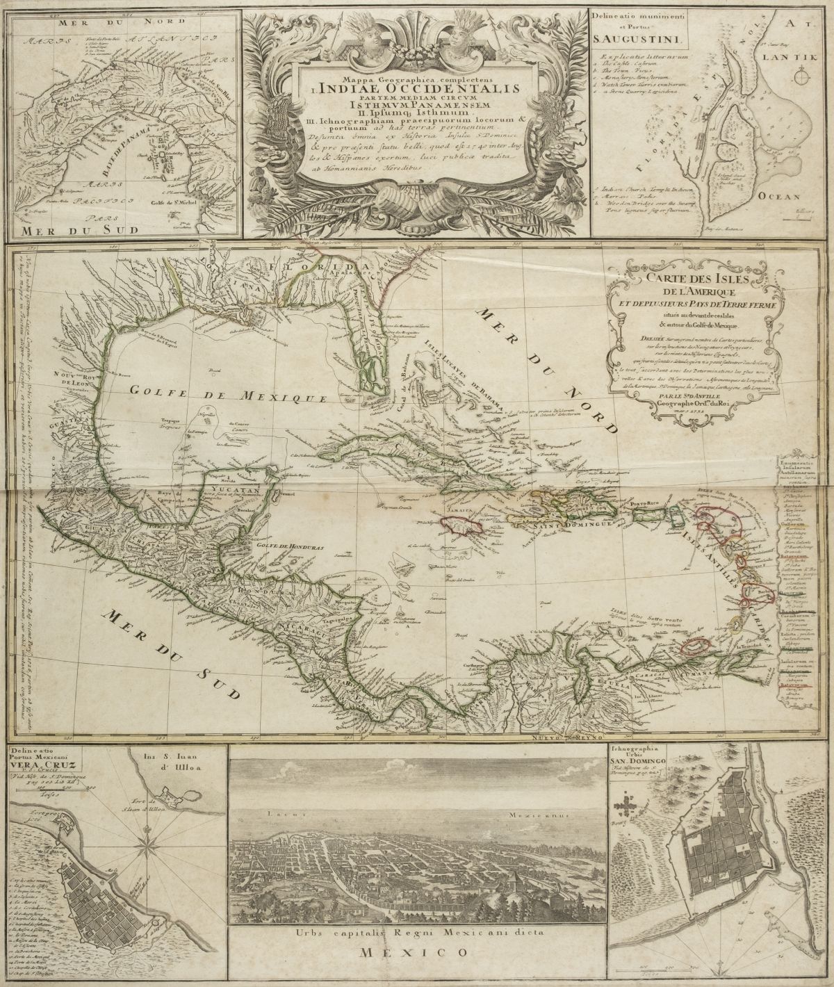 * West Indies. Homann (Johann Baptiste, Heirs of), Indiae Occidentalis..., circa 1740