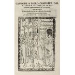 Medici (Lorenzo de). Canzone a Ballo Composte dal Magnifico Lorenzo de Medici, 1812