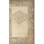 Castiglione (Baldassare). Il libro del cortegiano, Parma, 1532, & 5 others