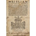 Bible [Latin]. Biblia sacrosancta Veteris et Novi instrumenti. Veneunt Lugduni: Jacobum Giunti,