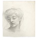 * De Morgan (Evelyn, 1855-1919). Head of a young woman