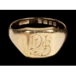 * Ring. An 18ct gents gold ring