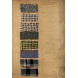 Textile Samples. A large ledger of textile samples, 1933