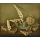 * Continental School. Still life of Antique Books