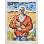 * MacPherson (Neil, 1954-). The Quiet Shepherd, colour screenprint