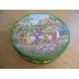 * Huntley & Palmers. A Huntley & Palmers "Rude" biscuit tin