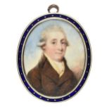 * Miniature. Portrait of a Gentleman, circa 1790