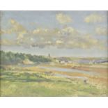 * Leder (Montague, 1897-1976). Welsh River Landscape