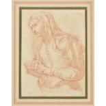* Attributed to Matteo Rosselli (1578 - 1650). Study of a Young Woman in Prayer