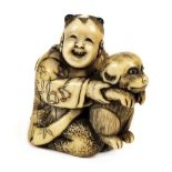 * Netsuke. A fine Japanese Meiji period ivory netsuke