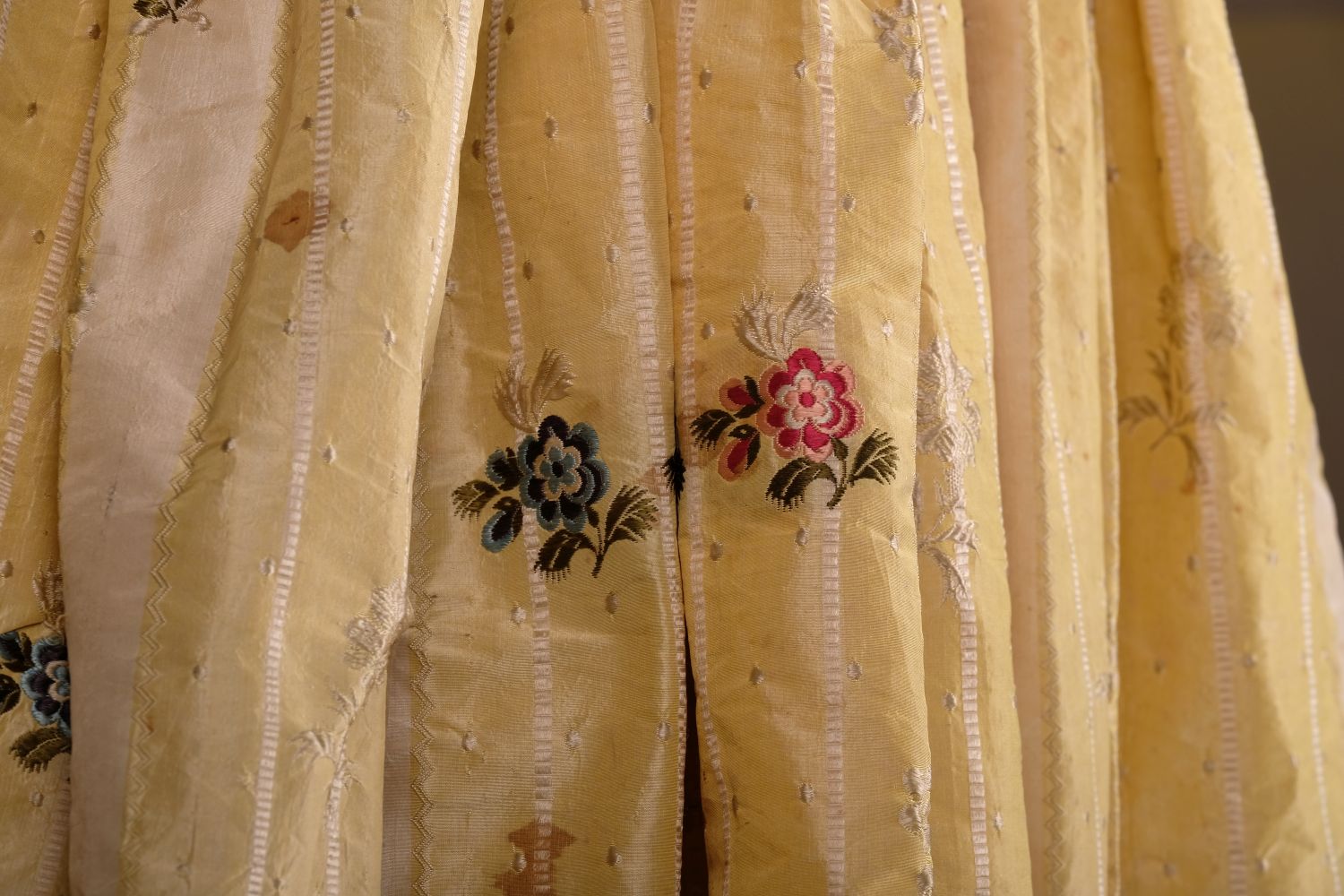 * Dress. A Spitalfields silk brocade open robe, circa 1770s, - Image 3 of 8