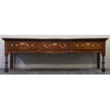 * Dresser base. A good George III period oak dresser base
