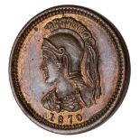 * Coin. Canada., Anticosti Island, Eighth-Penny, 1870