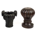 * Finial. A Regency carved wood finial