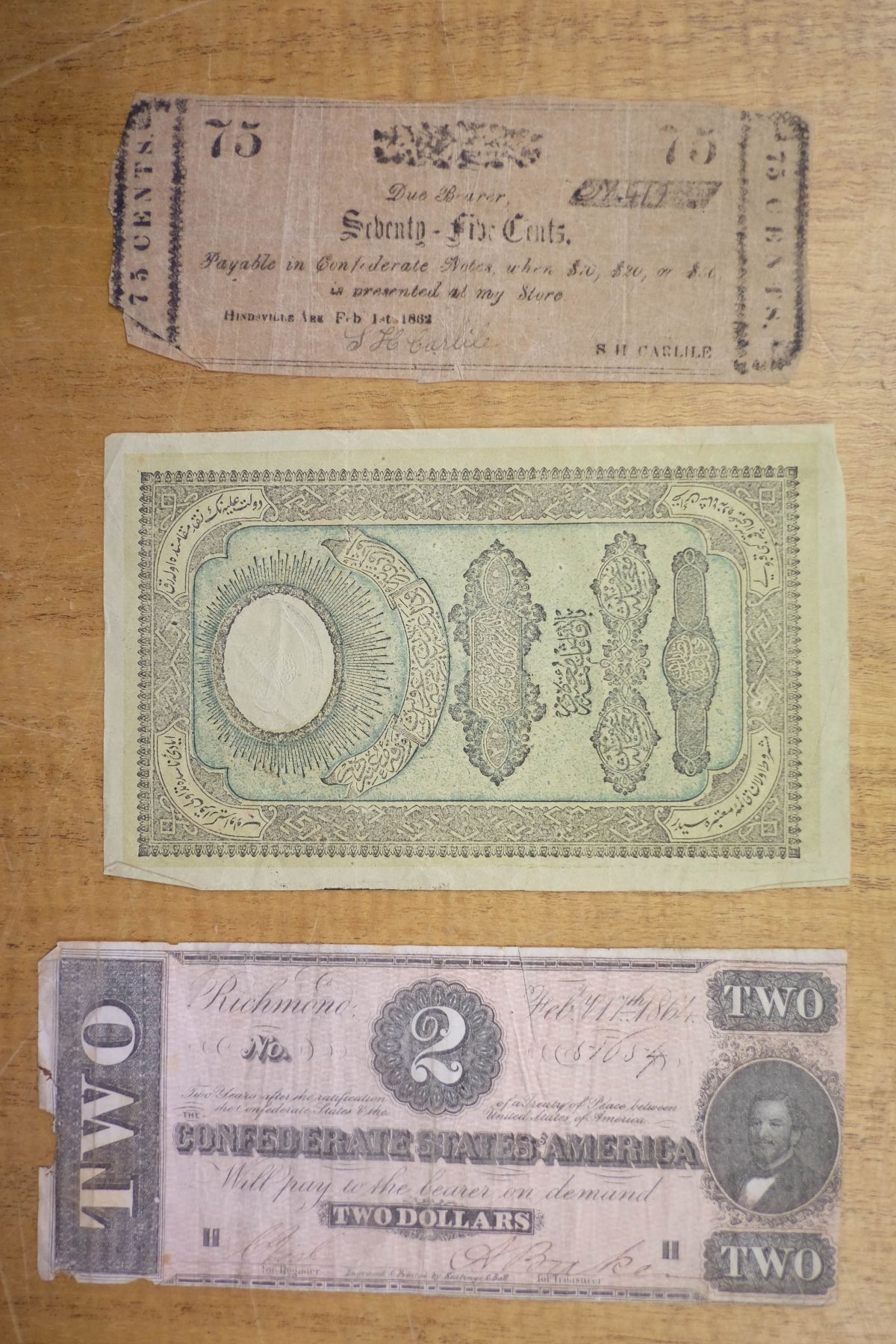 * Banknotes. 19th century American banknotes - Image 5 of 10