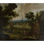 * Flemish School. The Village Feast, oil on canvas