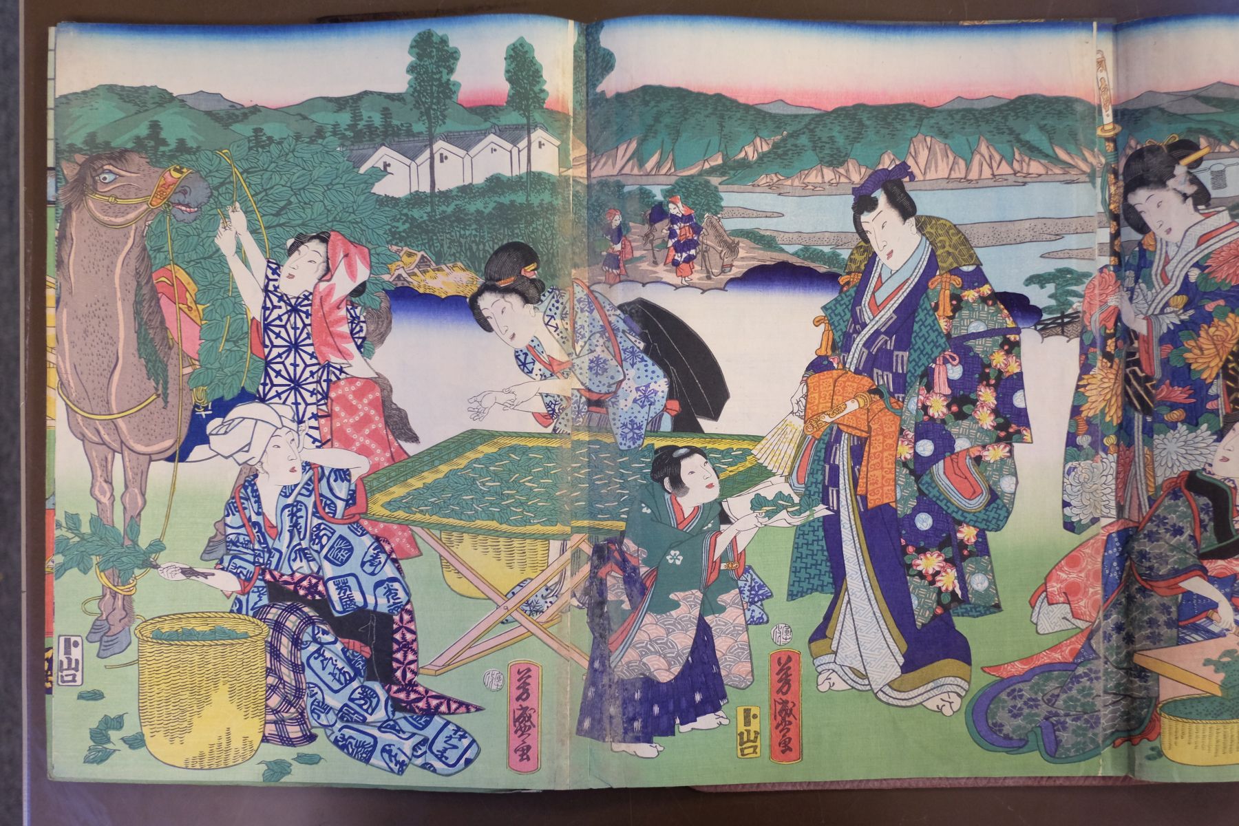 Kunisada I (Utagawa, 1786-1865, & Kunisada II, 1823-1880). 12 Colour Woodblock Triptychs, c. 1860s - Image 23 of 27