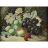 * Clare (Oliver, 1853-1927). Fruit on a mossy background