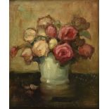 * Disteli (Reynold Oscar, 1893-1969). Still Life of Roses