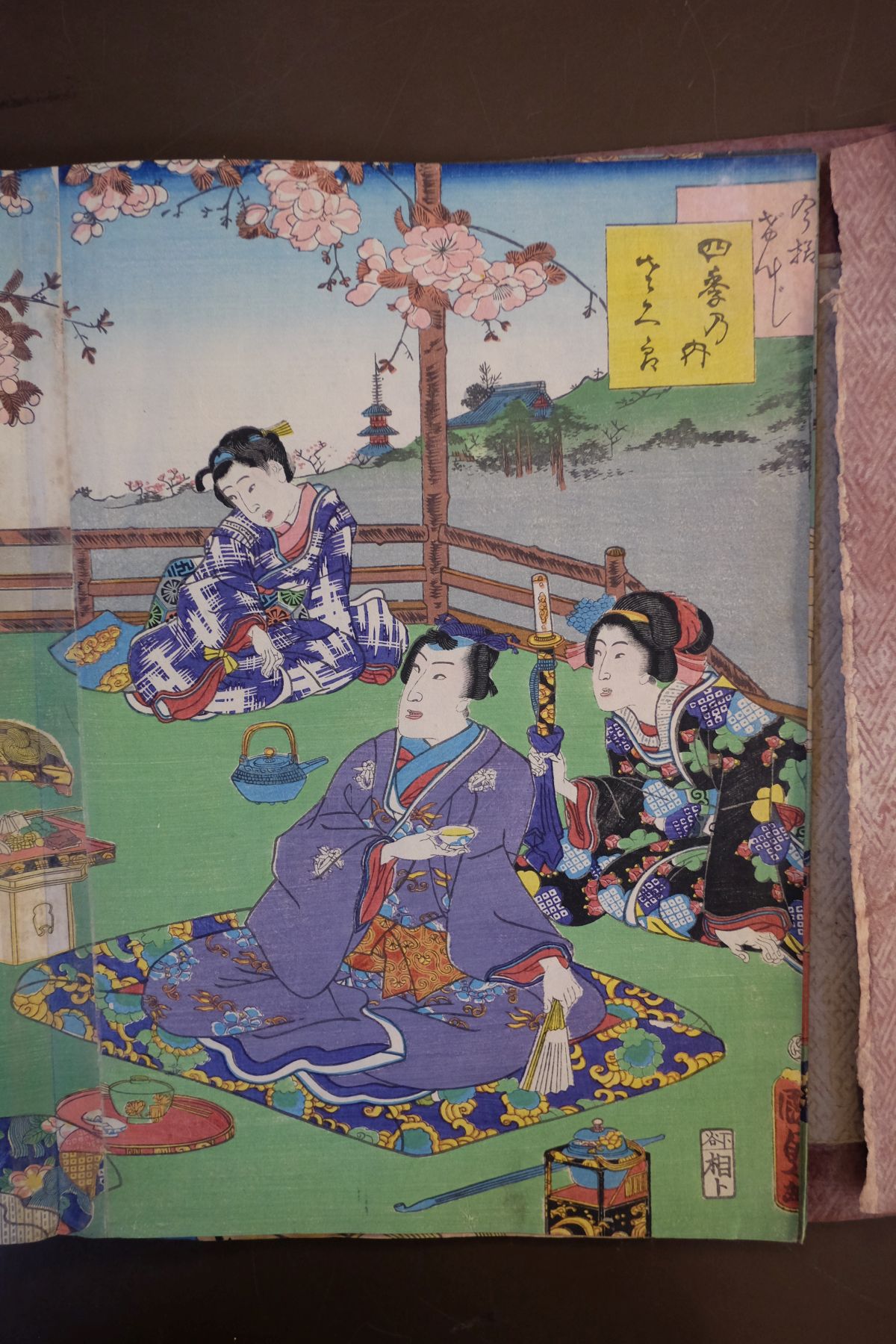 Kunisada I (Utagawa, 1786-1865, & Kunisada II, 1823-1880). 12 Colour Woodblock Triptychs, c. 1860s - Image 18 of 27
