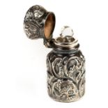 * Scent bottle. A Victorian miniature silver scent bottle