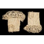 * Children's Clothes. A pair of lace infant's mittens, probably English, 17th century