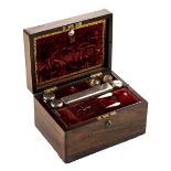 * Vanity Box. A Victorian rosewood vanity box by Stoken
