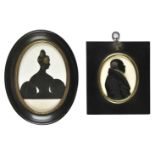 * Silhouette. Oval Portrait of Harriet Ray (1807-1897), circa 1830s