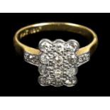 * Mixed jewellery. An 18ct gold diamond ring and other items