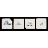 * Delft. A collection of Delft tiles, 18th century