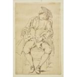 * Boitard, (Louis Philippe, active 1734-1760) Seated gentleman sleeping, Cruickshank