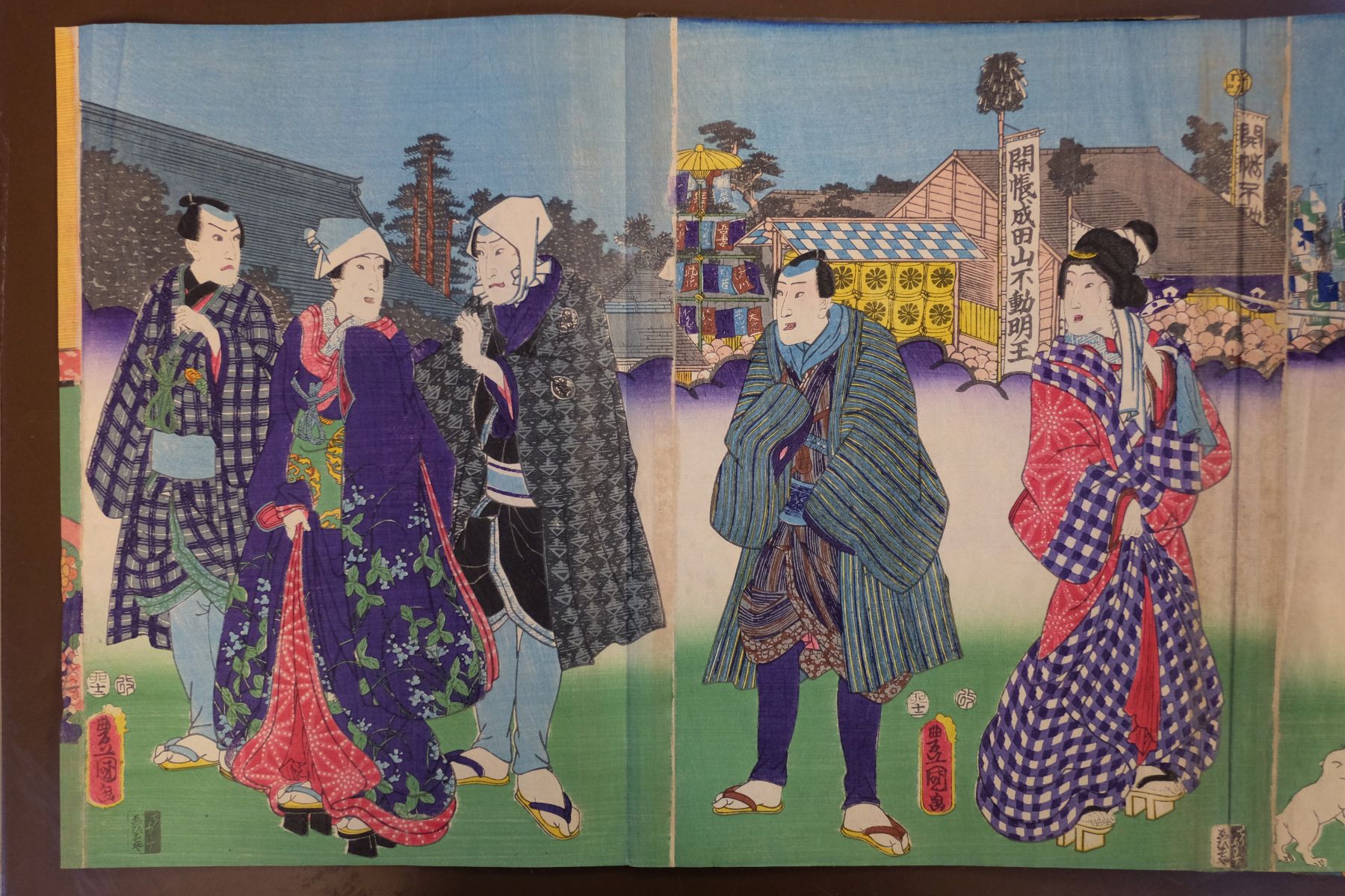 Kunisada I (Utagawa, 1786-1865, & Kunisada II, 1823-1880). 12 Colour Woodblock Triptychs, c. 1860s - Image 13 of 27