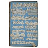 Sample book. Book of tatted lace samples, circa 1867