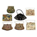 * Handbags. A collection of evening bags, early-mid 20th century