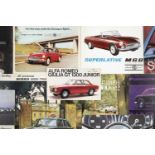 Motoring Brochures. A collection of approximately 25 car brochures, 1960s & 1970s