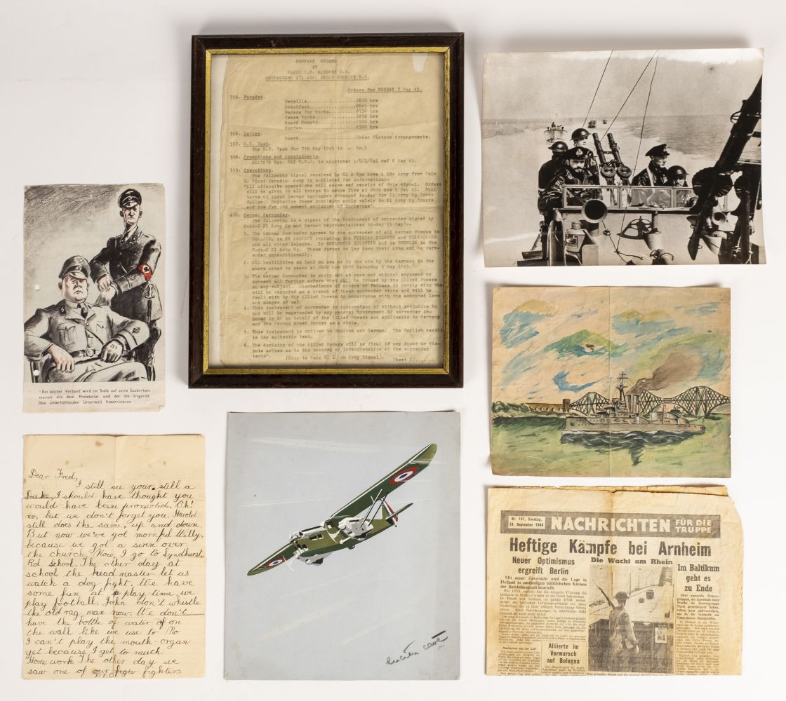 * WWII Ephemera. A large and varied collection of ephemera mostly relating to WWII