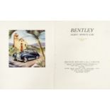 * Bentley. Silent Sports Car sales brochure, circa 1952