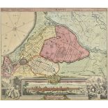 * Poland. Homann (Johann Baptist), Plan of Danzig, circa 1730