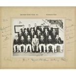 * Cricket. Australian Cricket Team 1953 Coronation Tour signed photograph