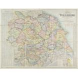 Yorkshire. A collection of nine folding maps, 19th & early 20th century