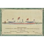 * Naval gunboats. 3 Victorian watercolours of Royal Navy ships