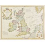 British Isles. De L'Isle (Guillaume), Les Isles Britanniques, 1772