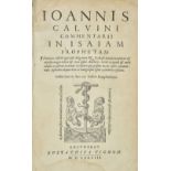 Calvin (John). Commentarii in Isaiam Prophetam, [Geneva], 1583