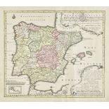 Spain & Portugal. Seutter (Matthaus), Hispania Augustiniana.., circa 1725